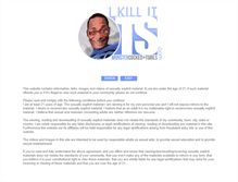 Tablet Screenshot of ikillitts.com